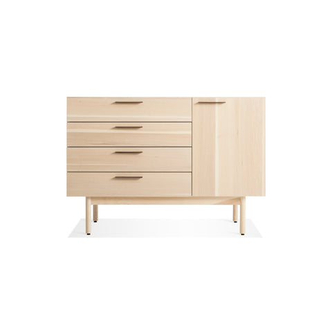 Shale 4 Drawer 1 Door Credenza by Blu Dot, low front view