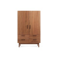 Shale Wardrobe by Blu Dot in Walnut, overhead view