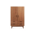 Shale Bar Cabinet by Blu Dot in Walnut, overhead view