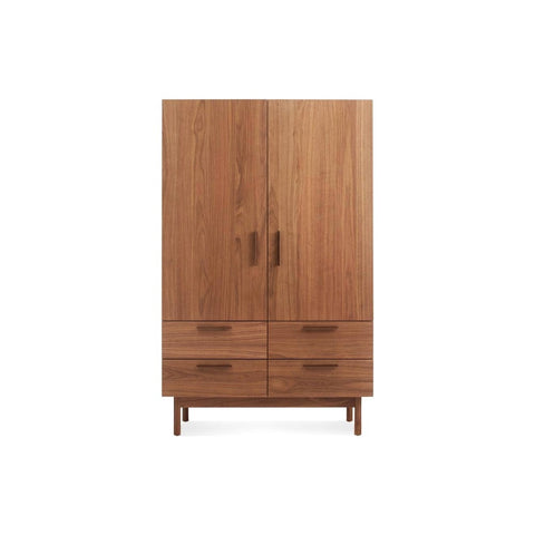 Shale Bar Cabinet by Blu Dot in Walnut, overhead view