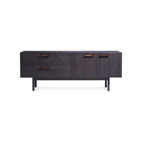 Shale 2 Drawer / 2 Door Console by Blu Dot in Smoke