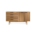 Shale 4 Drawer / 2 Door Credenza by Blu Dot in Walnut