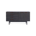 Shale 4 Drawer / 2 Door Credenza by Blu Dot in Smoke