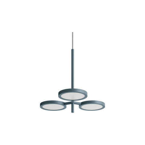 Shine On Small Pendant Light by Blu Dot in Marine Blue, low front view