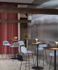 muuto fiber bar stool in scandinavian inspired workspace