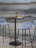 muuto fiber bar stool with back rest nd upholstery