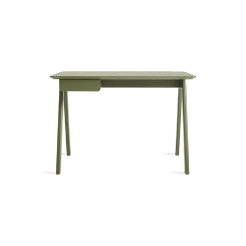 Stash Desk by Blu Dot in Olive On Ash, low front view