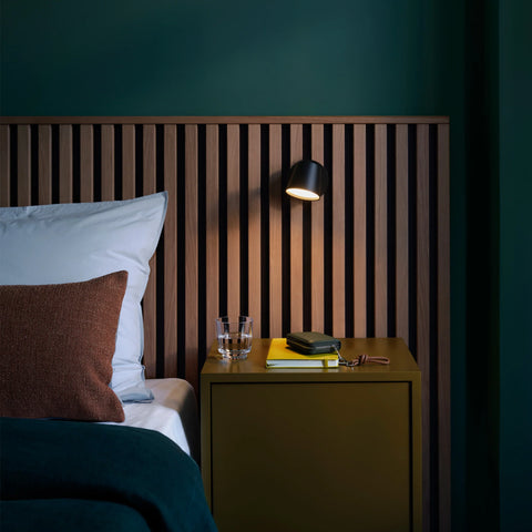 Minimalist Muuto Stacked Bedside Table for Scandinavian-inspired interiors with clean design