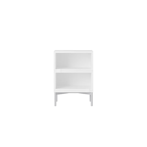 muuto stacked bedside table in white configuration 1