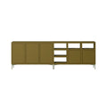 muuto stacked storage system sideboard configuration 2 in brown green