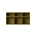 muuto stacked storage system sideboard configuration 5 in brown green