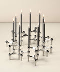 STOFF Nagel Candle, Anthracite, Set of 12