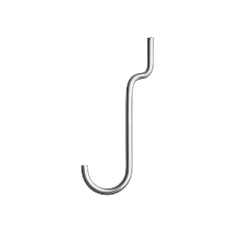 Stainless steel vertical hook from String® System, minimalist modular shelving accessory