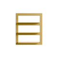 Shwall Shelf by Blu Dot in Mustard, front view