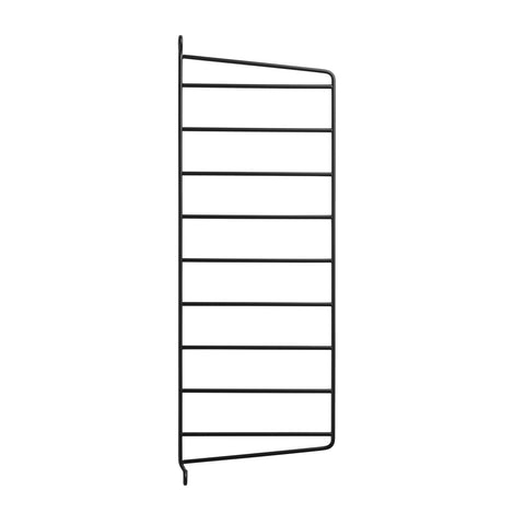 Black wall panel 19.7"H x 7.9"D for String® System modular shelving