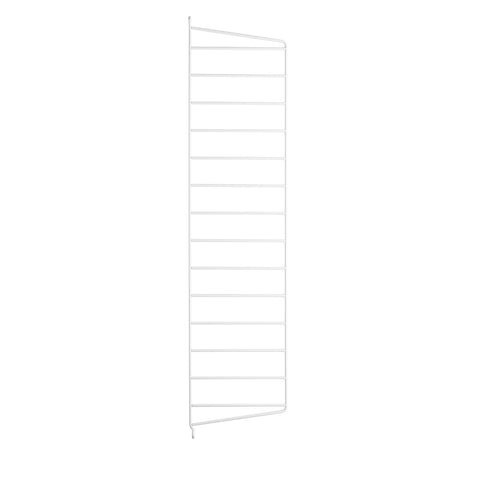 String® System wall panel in white, 29.5 inch height by 7.9 inch depth, modular Scandinavian shelving component