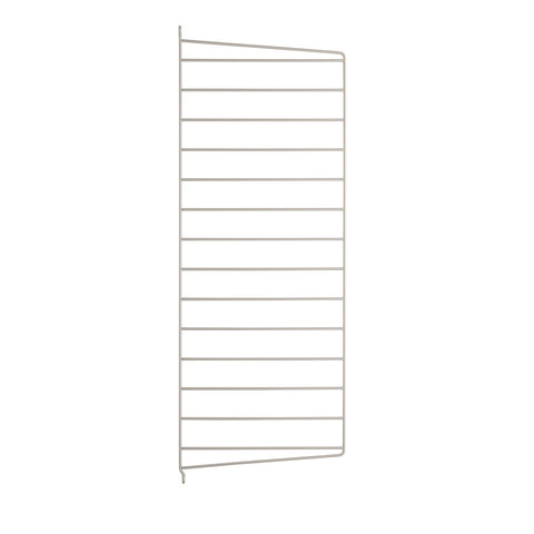String® System wall panel in beige, 29.5 inch height by 11.8 inch depth, modern Scandinavian shelving frame