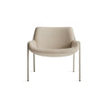 Tangent Lounge Chair by Blu Dot in Maharam Candor In Cannoli, low front view