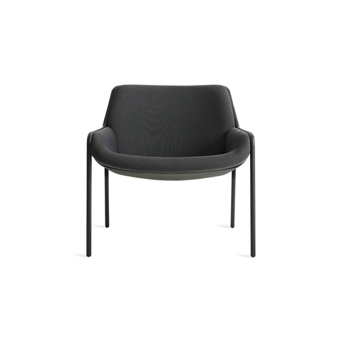 Tangent Lounge Chair by Blu Dot in Maharam Meld In Panda, low front view