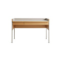 Tabloid Desk by Blu Dot in White Oak Putty, low front view