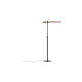 Type A Task Floor Lamp by Blu Dot in Walnut Oblivion, low front view