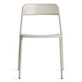Trim Chair by Blu Dot in Putty perforated powder-coated steel, front view