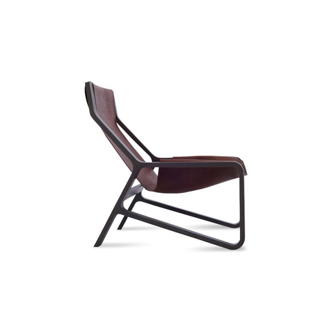 Toro Lounge Chair by Blu Dot in Chocolate Smoke, side view