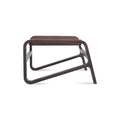 Toro Ottoman by Blu Dot in Chocolate Smoke, side view