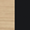 &Tradition Clear Lacquered Oak with Black Base swatch