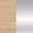 &Tradition Clear Lacquered Oak with Chrome Base swatch