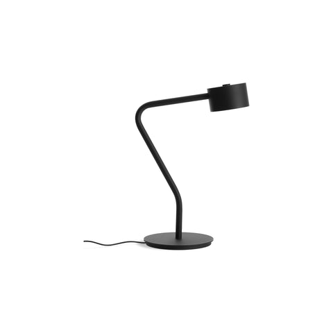 Verge Table Lamp by Blu Dot in Black, low front view