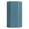 Wink Large Lantern by Blu Dot in Marine Blue powder-coated perforated aluminum