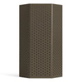 Wink Large Lantern by Blu Dot in Dark Olive powder-coated perforated aluminum