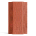 Wink Large Lantern by Blu Dot in Tomato powder-coated perforated aluminum