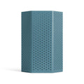 Wink Medium Lantern by Blu Dot in Marine Blue perforated powder-coated aluminum, front view