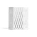 Wink Small Lantern by Blu Dot in White perforated powder-coated aluminum, front view
