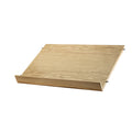 Magazine Shelf in oak finish, 22.8"W x 11.8"D – String™ modular shelving system