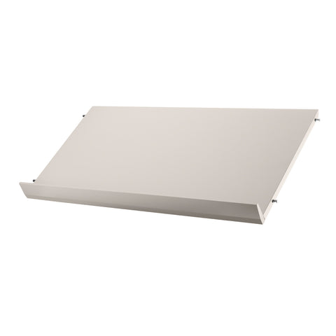 Magazine Shelf in beige finish, 30.7"W x 11.8"D – String™ Scandinavian wall shelving system