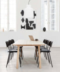 lynderup chair by borge mogensen for fredericia furniture with uphlstered seat and black finish