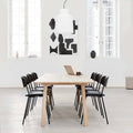 lynderup chair by borge mogensen for fredericia furniture with uphlstered seat and black finish