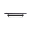 Daybench Jumbo by Blu Dot in Ink Leather with Oblivion legs