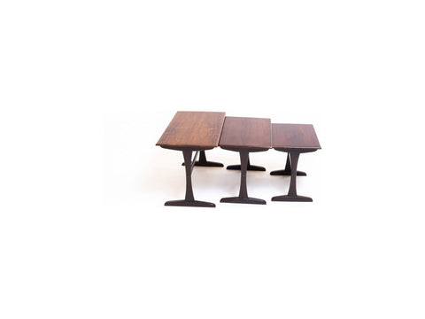 Rosewood Nesting Tables by Kai Kristiansen Habitus London