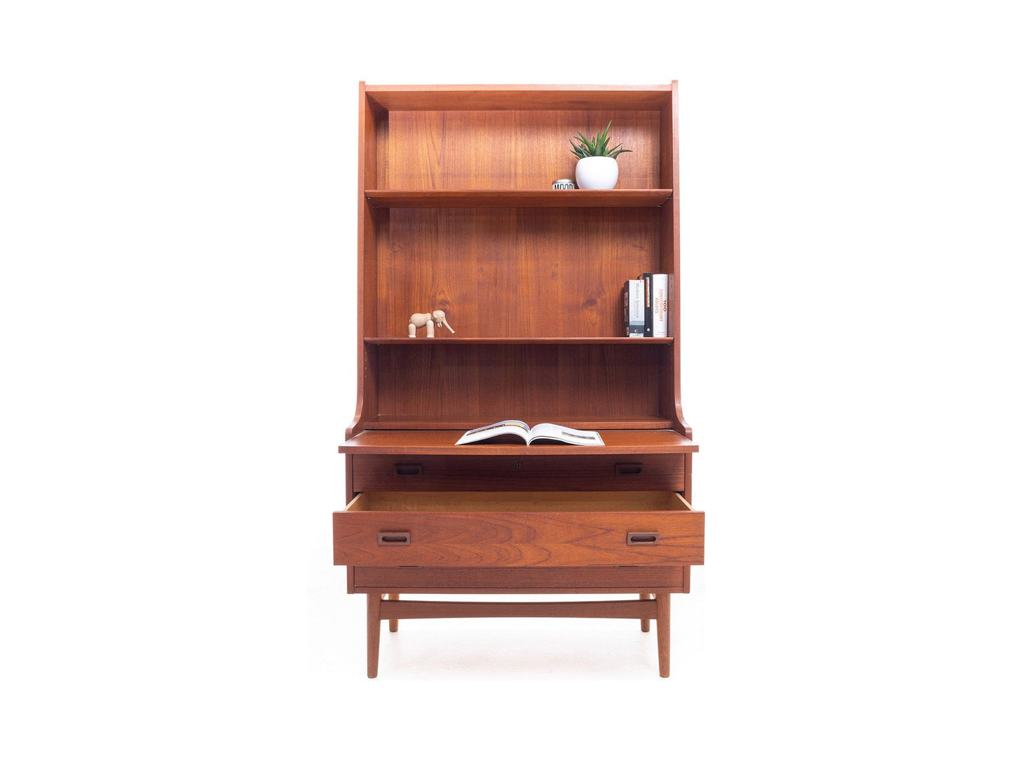 Teak Bookcase by Johannes Sorth for Nexø Møbelfabrik Habitus London