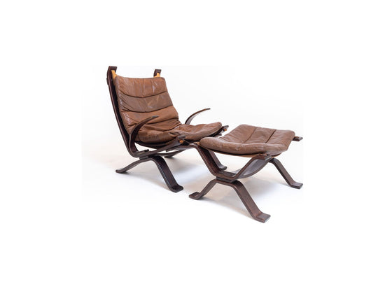 'Focus' Leather and Bentwood Lounge Chair by Bramin Habitus London