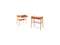 Pair of Teak & Oak Bedside Tables by Carlström & Co Möbelfabrik Habitus London