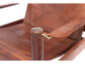 Rosewood & Leather Safari Chair by Erik Wørts for Niels Eilersen