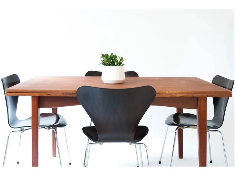 Extendable Teak Dining Table by Willy Sigh for H. Sigh & Søns Møbelfabrik