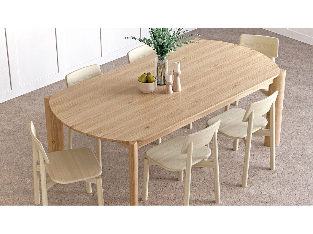 Bancroft Dining Table in White Oak by Gus Modern