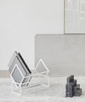 Minimalism styled Danish designed book storage unit by Kristina Dam