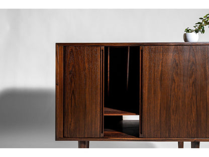 Mid-Century Modern Rosewood Record Cabinet by Kai Kristiansen for Feldballes Møbelfabrik